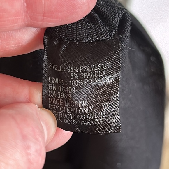 Tahari Little Black Dress with Gold Accent & Zipper, size 8 - Picture 4 of 7